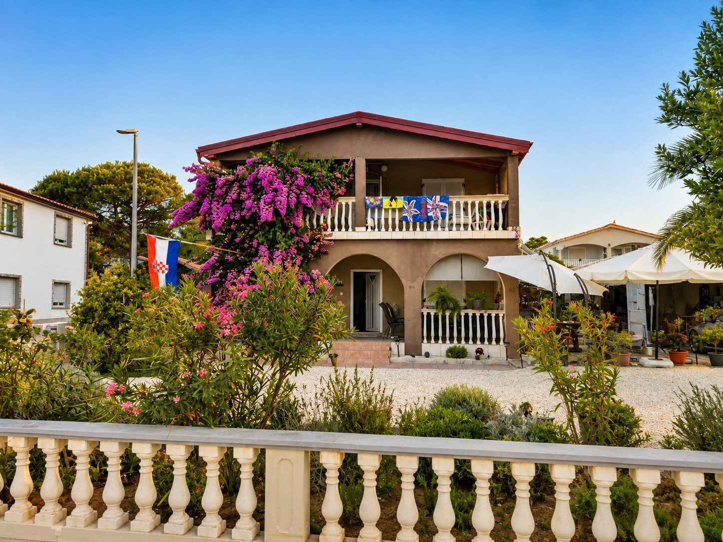 Outdoor area of the house